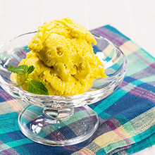 冷凍マンゴーを使って簡単においしく！本格オリエンタルジェラートレシピ