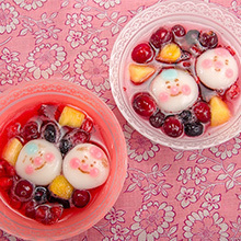 今年のひな祭りはデコ白玉のキュートなフルーツポンチでお祝いしよう！