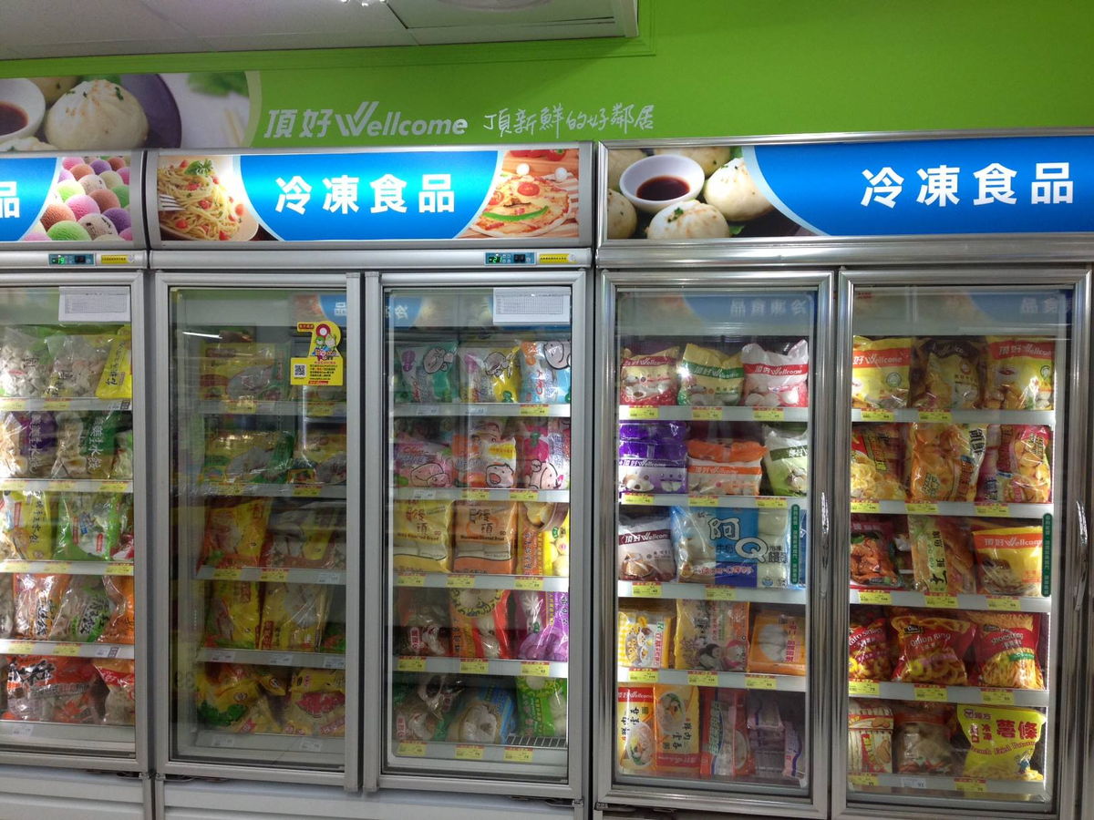 台湾の冷凍食品売り場