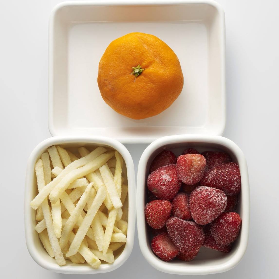 日本で最初の家庭用冷凍食品の食材は、みかん？ポテト？？いちご？？？