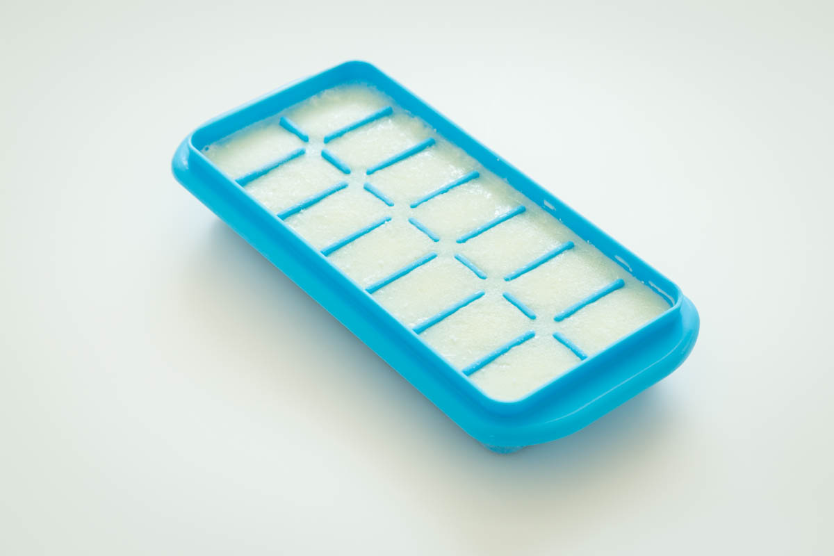 製氷皿で作るミルク氷
