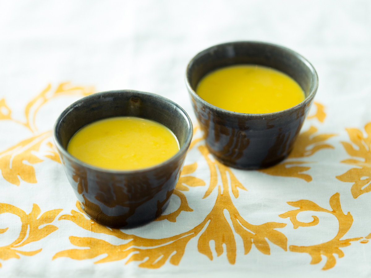 自然の甘みを生かしたかぼちゃの冷製スープで朝をスタート！