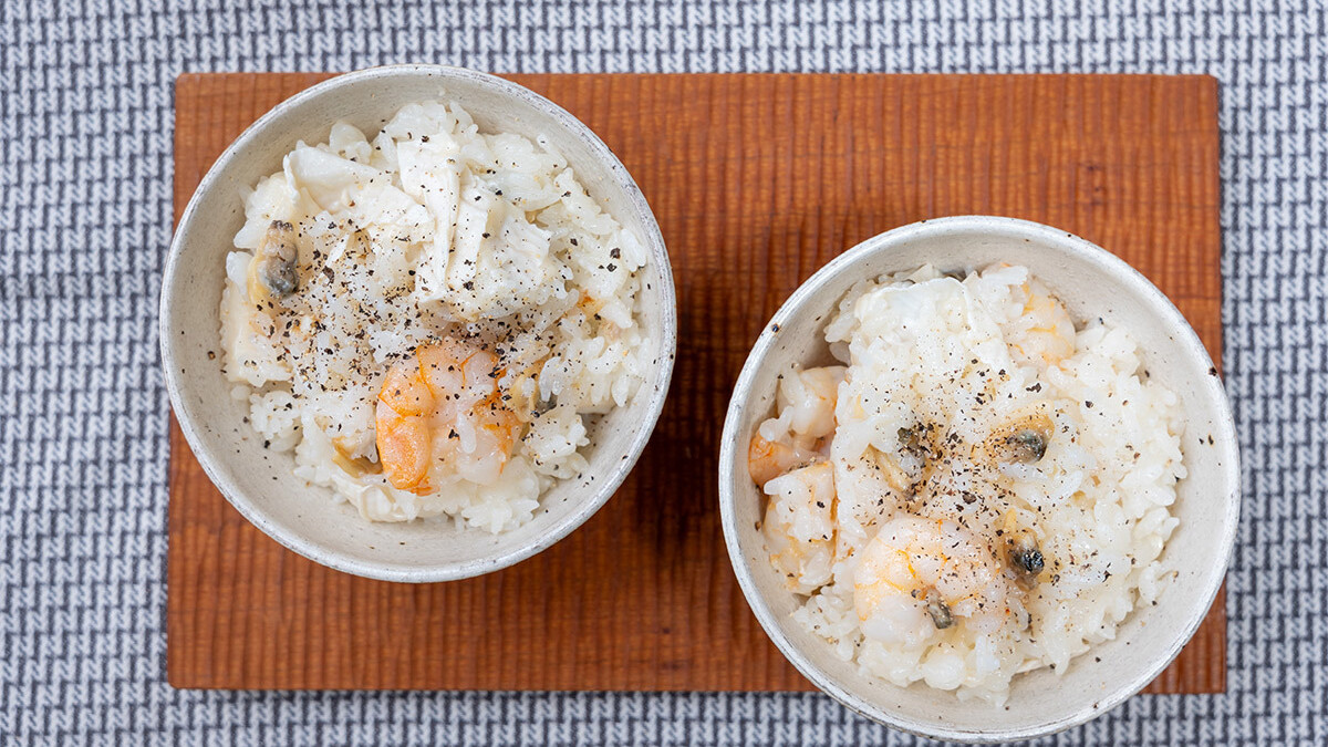 カマンベールチーズの炊き込みご飯