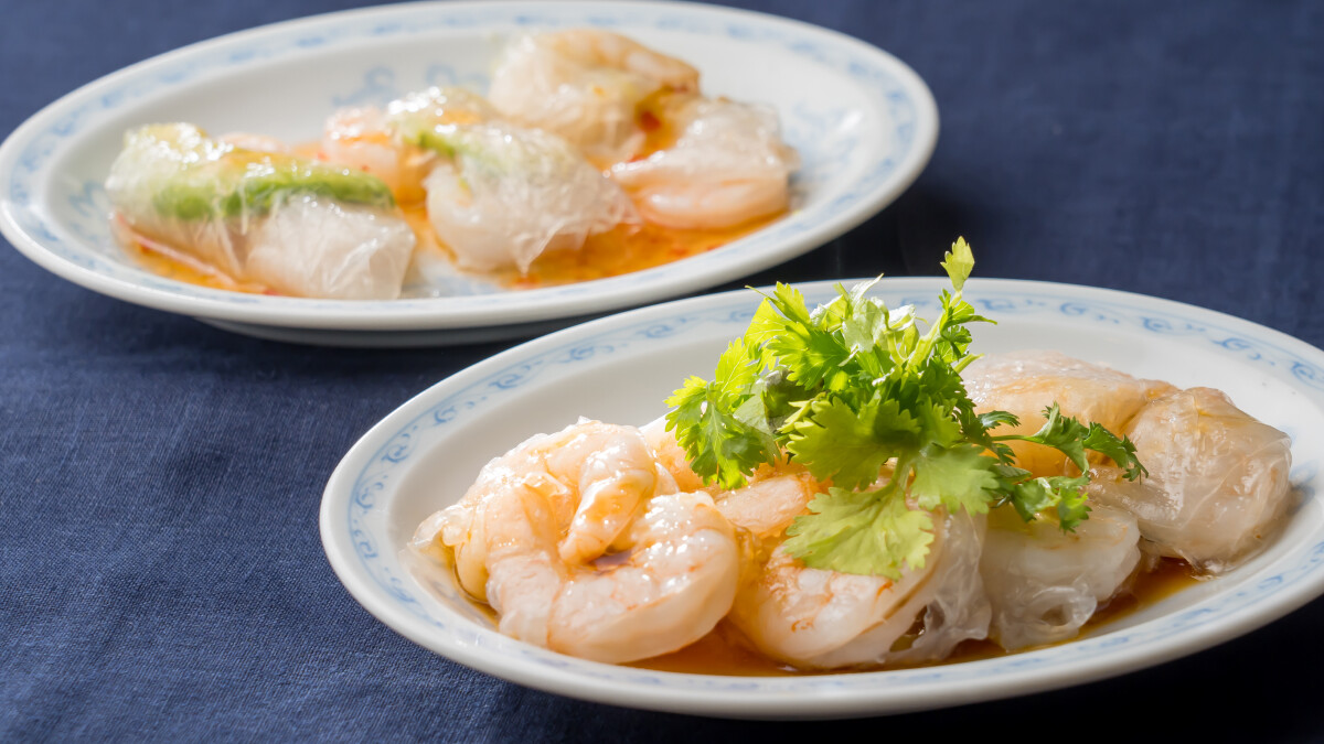 話題のライスペーパーを使って、プリプリの「えび蒸し餃子風点心」を作ろう