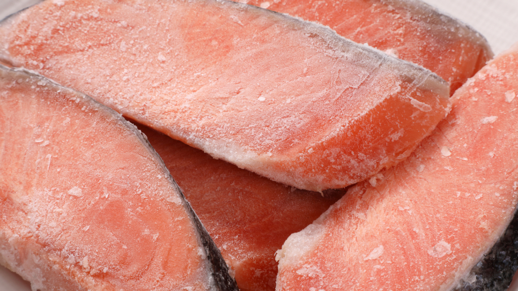 冷凍鮭の画像