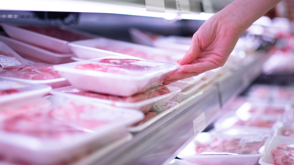 スーパーのお肉の画像