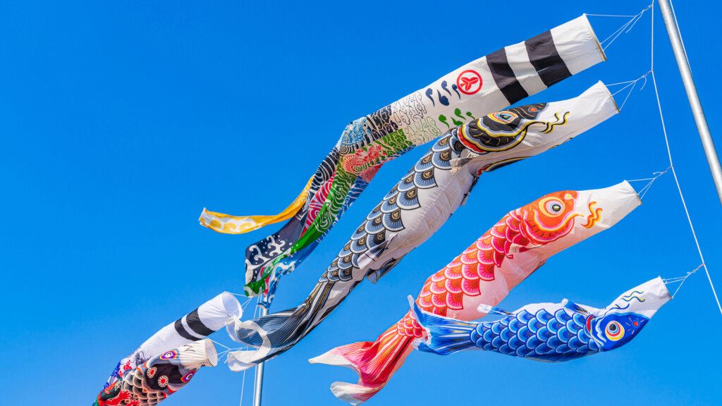 鯉のぼりの画像