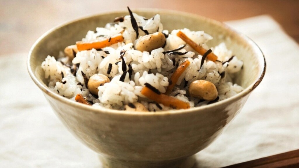 大豆入りひじきごはんの画像