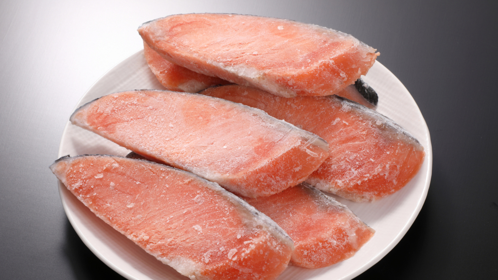 冷凍鮭の画像