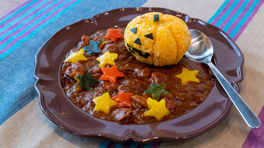 ハロウィンかぼちゃカレーの画像
